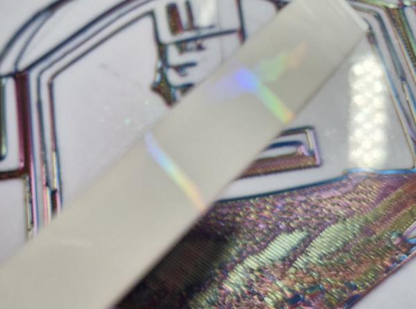 Zündapp Schlüsselband in Weiß mit Roter Schrift TPU Hologramm Effekt